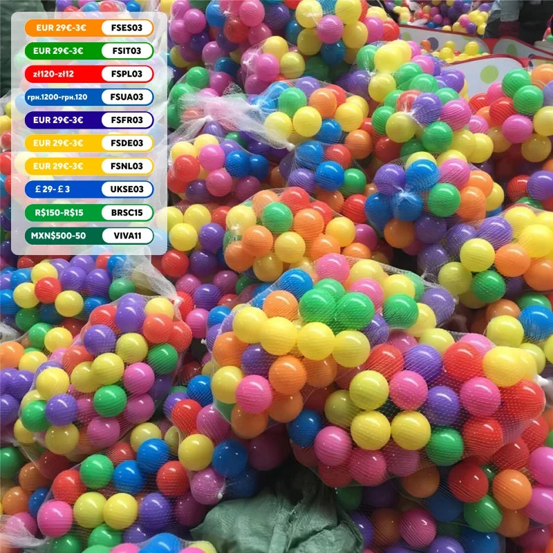 Colorful Ocean Ball Pit Balls – Soft Play & Pool Toy Set