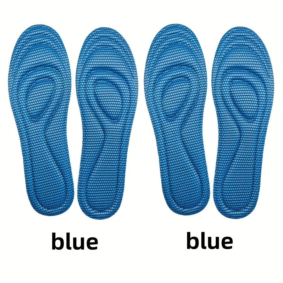 1/2 Pairs Memory Foam Disposable Insoles for Shoes Antibacterial Deodorization Sweat Absorption Insert Sport Shoes Pads
