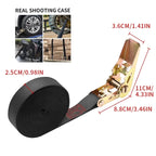 Mini Self-Locking Ratchet Strap Tightener, Cargo Binding Fixing Belt for Truck Airplane Luggage Packing