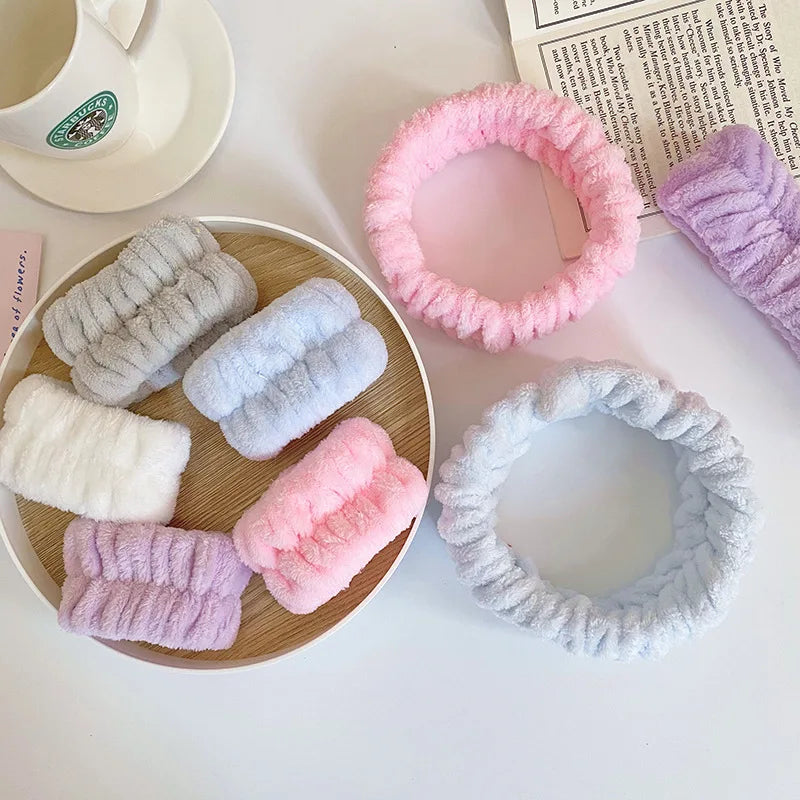 Face Wash Headband & Absorbent Wristband Spa Set