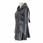 Anime Tokyo Ghoul Touka Kirishima Cosplay Costume Full Set Uniform PU Leather Black Dress Hoodie Women Halloween Fighting Dress