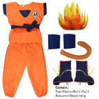 Son Goku Anime Cosplay Costume Set – Kids & Adult Outfit