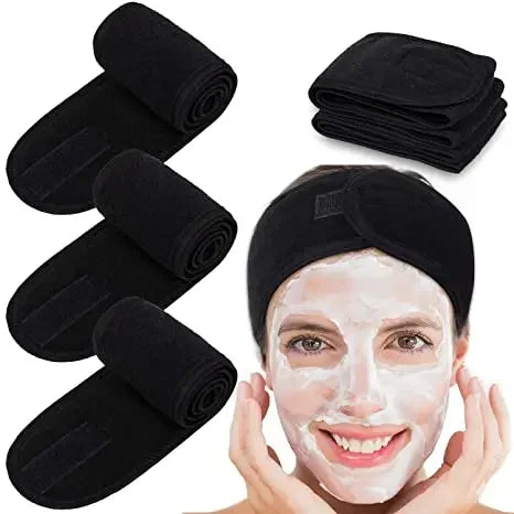 Adjustable Soft Toweling Spa Makeup Headband for Women