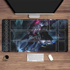 Riftbound LTCG Card playmat League of Mouse Pad Legends Jinx Series LOL 600x350mm overlock Board Game HD Printing XXL Desk Mat