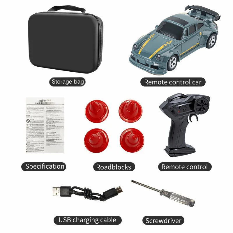 KF20 1:64 Mini 4WD RC Drift Racing Car with Full Proportional Control