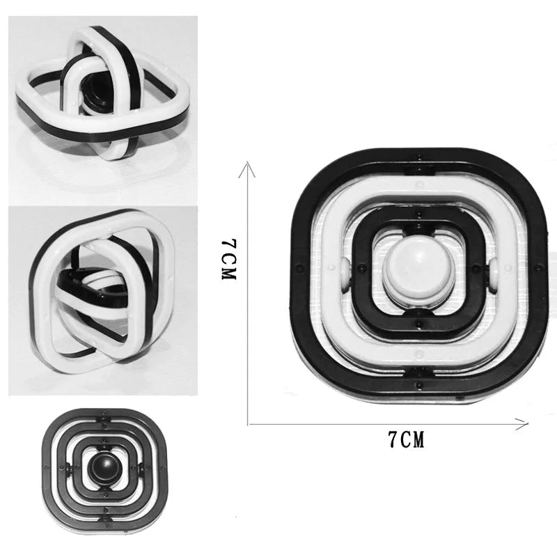 3D Flip Fidget Spinner – 360° Sensory Gyro Stress Relief Toy