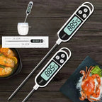 Digital Kitchen Thermometer – LCD Food Temperature Measuring Tool for Meat, Baking & BBQ