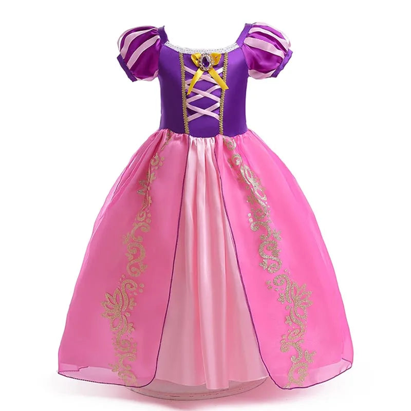 Girls Princess Costume Dress – Disney Inspired Cinderella, Snow White & Rapunzel