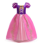 Girls Princess Dress Kids Birthday Cosplay Cinderella Snow White Aurora Rapunzel Halloween Costume Children Party Dresses