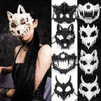 Halloween Carnival Party Mask Anime Dragon God Skeleton Half Face Masks Bone Skull Animals Mask Cosplay Dance Prom Costume Props