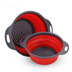Foldable Silicone Vegetable Washing Basket – Fruit Cleaner & Food Drain Strainer