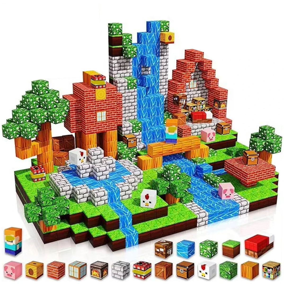 Sensory Montessori Magnetic Stacking Cubes