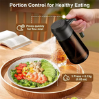 2-in-1 Glass Oil Sprayer Dispenser for Cooking, Air Fryer, Salad & BBQ
