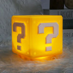 LED Question Mark Brick Night Light With Music USB Charging Desk Lamp Light Birthday X-mas Gifts Creativity Interesting Friend
