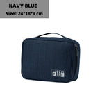 Waterproof Electronic Cable Organizer Travel Storage Bag for Chargers & Accessories