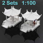 Chinese Pavilion Miniature Railway Model Kit – 2 Piece Set