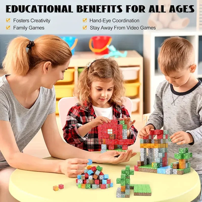 Magnetic Building Blocks Mine World STEM Construction Set
