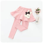 New Baby Girls Leggings Lace Princess Skirt-pants Spring Autumn Children Slim Skirt Trousers for 2-7 Years Kids Clothes
