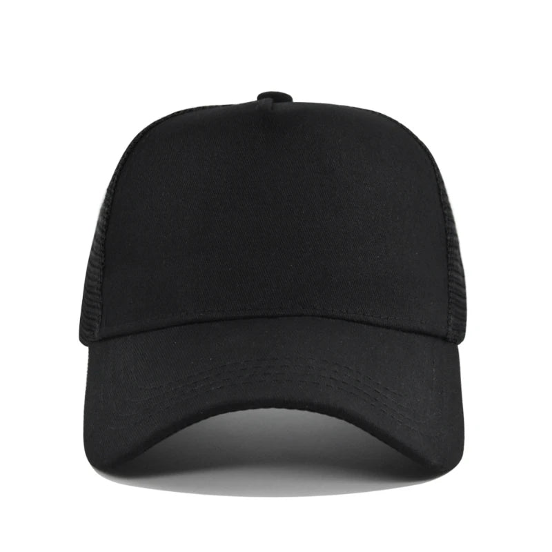 Custom Logo 5 Panel Mesh Baseball Cap for Outdoor Branding