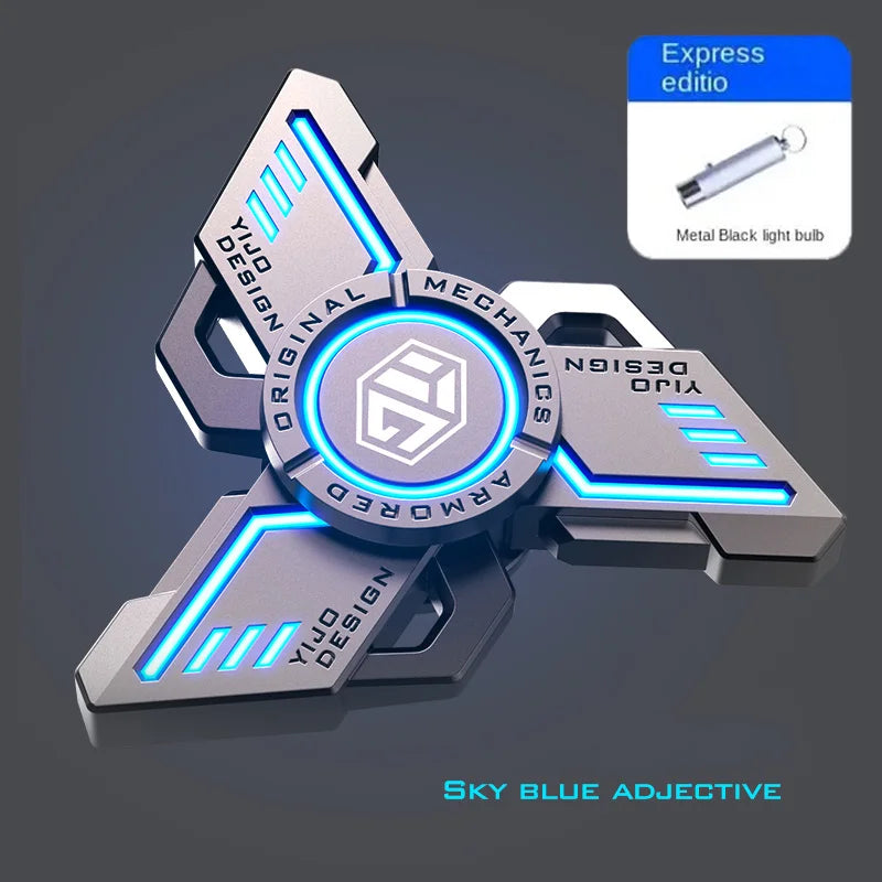 Glow Metal EDC Fidget Spinner Stress Relief Hand Toy