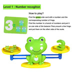Frog Balance Math Toy Montessori Learning Game for Kids