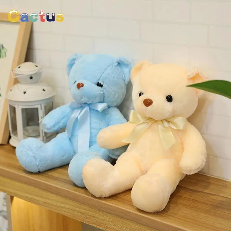 30CM Colorful Bear Plush Animals Toys Doll Soft Stuffed Teddy Bears for Girls Wedding Baby Shower Toy Birthday Gift Child Kids