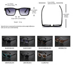 Retro Punk Square UV400 Sunglasses for Women & Men