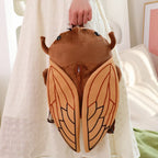 45CM Cartoon Cicada Beetle Plush Backpack Soft Stuffed Toy