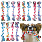 Cotton Rope Dog Chew Toy Bite Resistant Dental Puppy Training Toy - Random Color