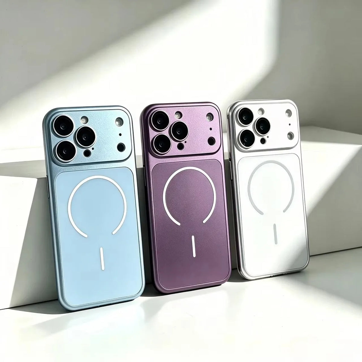 Original Nano Frosted Glass For Magsafe Wireless Charging Phone Case For iPhone 18 17 16 15 14 13 12 11ProMax Air Magnetic Cover