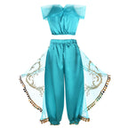 Kids Jasmine Princess Costume Dress – Aladdin Magic Lamp Outfit