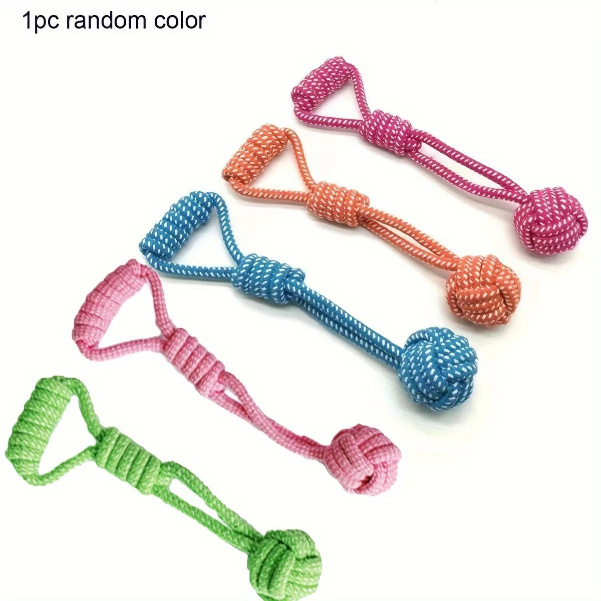 Durable Dog Rope Ball Toy for Interactive Tug and Chew Play