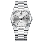 Men's Watch, Slim Stainless Steel Calendar Fashion Quartz Watch