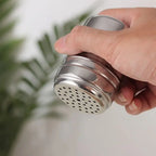 Stainless Steel Seasoning Jar with Rotating Lid for Salt and Spices