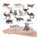 Mini Farm & Wildlife Animal Figurine Set