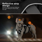 Escape Proof Nylon Dog Harness Reflective Dog Harnesses Durable Pet Vest With Handle Adjustable for Small Medium Large Dogs Pug