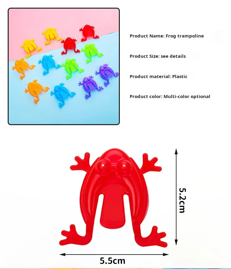 20PCS Colorful Jumping Frog Bouncing Toy Set for Kids