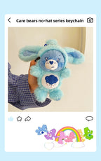 Care Bears Rabbit Hat Plush Keychain Rainbow Bear Bag Charm Gift