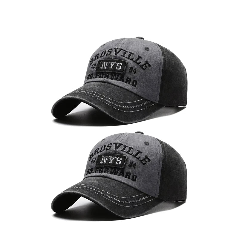 Washed Embroidered Baseball Cap with Curved Brim for Everyday Style