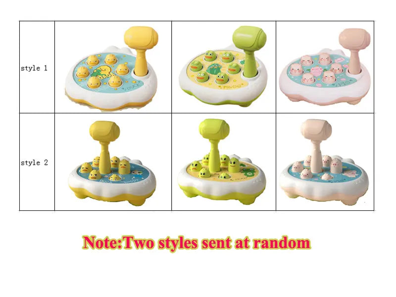 Montessori Duck Frog Pig Hammer Puzzle Toy for Toddlers