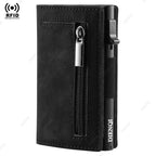 Luxury RFID Blocking Card Holder Men Wallets Money Bag Metal Credit Cardholder Aluminium Slim Thin Smart Minimalistic Wallets
