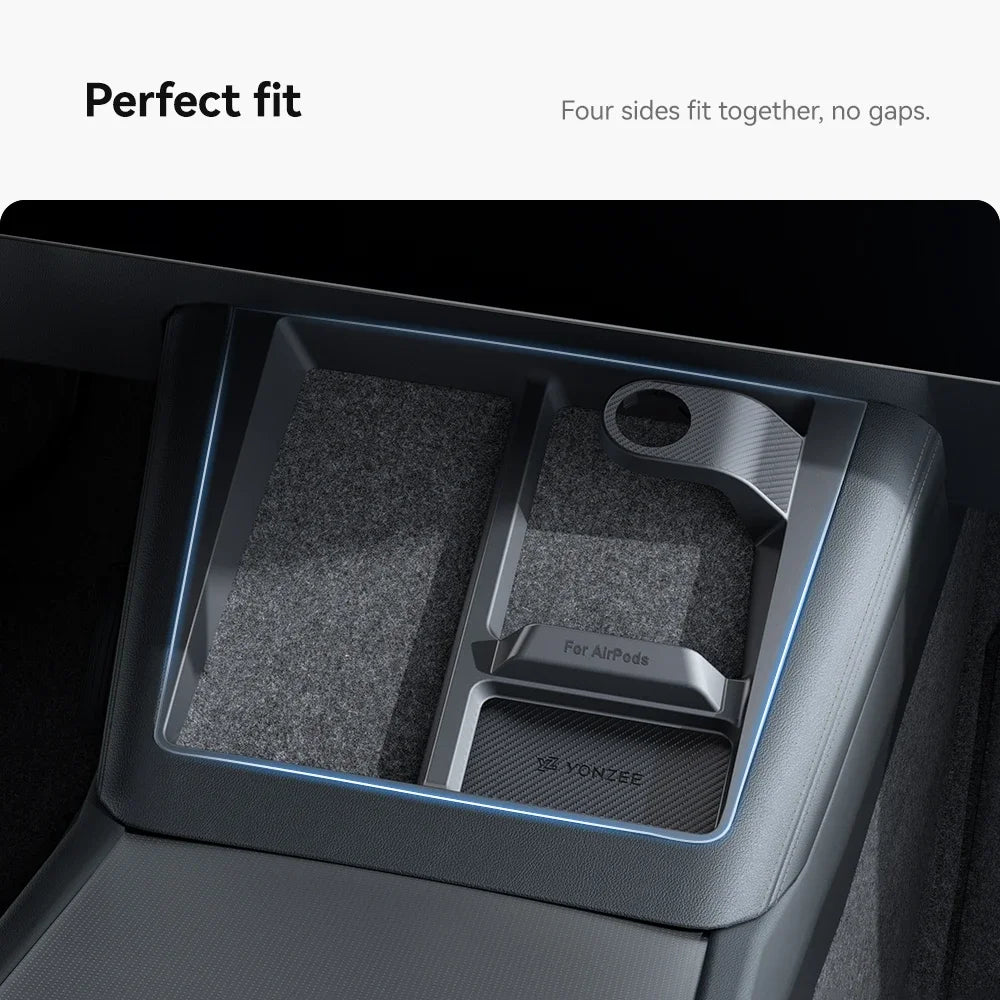 Wireless Charging Protective Frame for Mobile Phones Headphones Watches Non-Slip Limiter Compatible with Model 3/Y Highland Juni