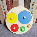 Montessori Wooden Color & Shape Matching Building Blocks