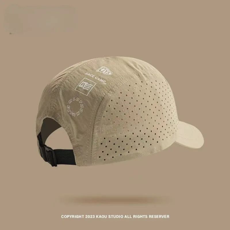 Short Brim Quick Dry Mesh Baseball Cap with UV Sun Protection