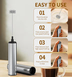 Rechargeable Milk Frother – Handheld Foam Maker & Drink Mixer