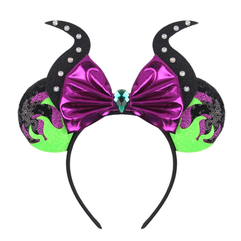 Sequin Mouse Ears Bow Headband for Women & Girls