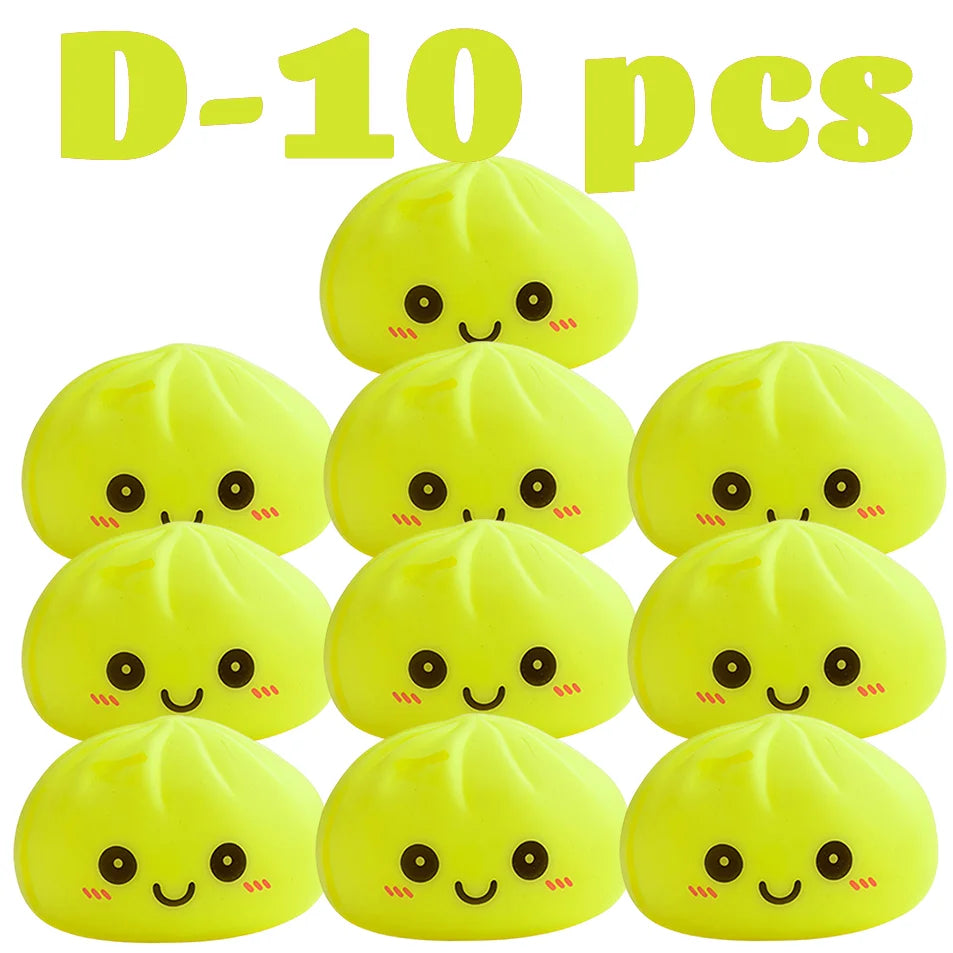 Simulation Dumplin Toy Night Light Soft Dumplings Soft Cute Steamer Birthday Gift Prank Props Colorful Dumping Toy Squishy Gifts