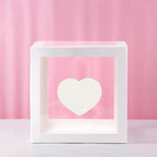 Transparent Letter Balloon Box Baby Shower Decorations Happy Birthday Wedding Decor 1st Birthday Party Supplies Balloon Box