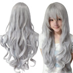 Synthetic Hair Pure White Lolita Long Cosplay Wig Curly Griffith Anime Wigs Halloween Inuyasha Costume Wig for Girl