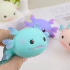 Cute Axolotl Squishy Squeeze Fidget Toy for Stress Relief Kids